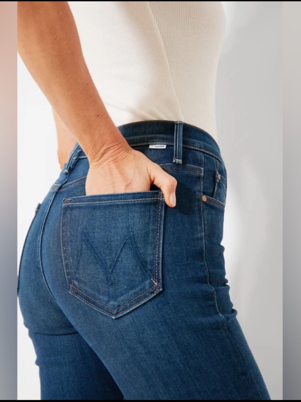 MOTHER – The Runaway Jeans – Home Movies Dark Wash Bootcut High Rise – Sz. 25